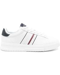 Tommy Hilfiger - Leather Logo-Debossed Sneakers - Lyst