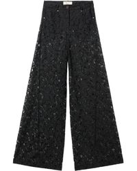 Blumarine - Rébrodé-Lace Trousers - Lyst