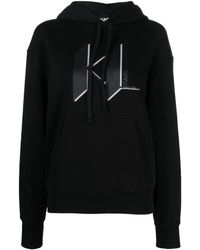 Karl Lagerfeld - Hoodie Met Logoprint - Lyst