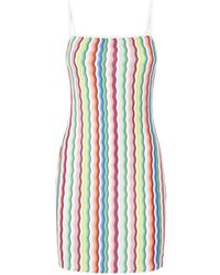 Missoni - Zigzag-Pattern Mini Dress - Lyst