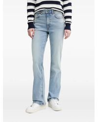 Benetton - Logo-Patch Denim Jeans - Lyst