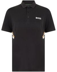 BOSS - Active Slim-Fit Polo Shirt With Moisture Management - Lyst