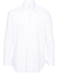 Brioni - Long Sleeved Cotton Shirt - Lyst