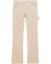 Courreges - Pantalon Évasé À Effet De Velours - Lyst