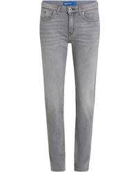KARL LAGERFELD - Halbhohe Slim-Fit-Jeans - Lyst