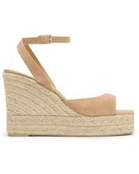 Castañer - Blair Suede Wedge Sandals - Lyst