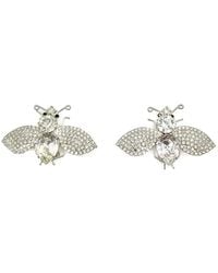 JENNIFER GIBSON JEWELLERY - Vintage Statement Crystal Bee Earrings 1980S - Lyst