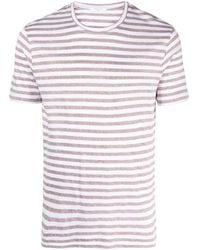 Boglioli - Striped Linen T-shirt - Lyst