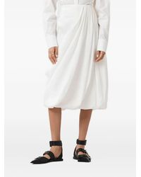 AllSaints - Jupe Mi-Longue Nia À Design Drapé - Lyst