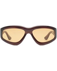 Port Tanger - Geometric Amber Sunglasses - Lyst