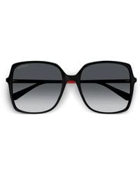 Gucci - Low Nose Bridge Fit Square Sunglasses - Lyst