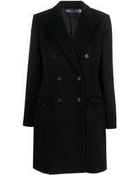 Polo Ralph Lauren - Double-breasted Beaded Coat - Lyst