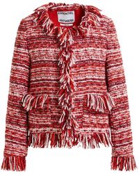 Essentiel Antwerp - 'Iskra' Fringed Jacket - Lyst