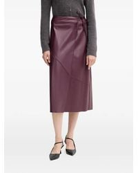 Ouí - Tie Wrap Midi Skirt - Lyst