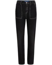 Karl Lagerfeld - Mid-rise Straight-leg Jeans - Lyst