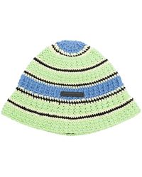 Stella McCartney - Crochet Knit Cotton Bucket Hat - Lyst