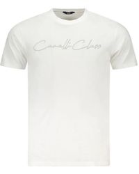 Roberto Cavalli - Logo-Print Crew-Neck T-Shirt - Lyst