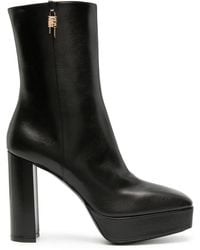 Givenchy - G-lock Padlock-embellished Leather Heeled Ankle Boots - Lyst