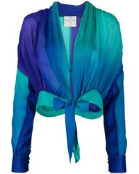 forte_forte - Ombré-Effect Silk Blouse - Lyst