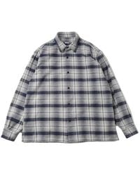 A.PRESSE - Checked Long-Sleeve Shirt - Lyst