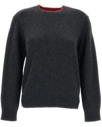 Loulou de Saison - Otis Ribbed-Trim Cashmere Sweater - Lyst