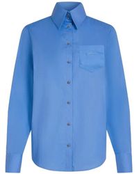 KARL LAGERFELD - Poplin Blouse - Lyst