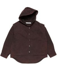 Acne Studios - Jack Met Capuchon Van Biologisch Kantoen - Lyst