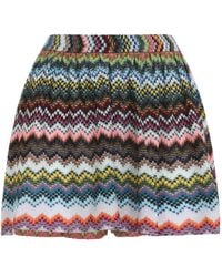 Missoni - High Waist Shorts Met Chevron Streep - Lyst