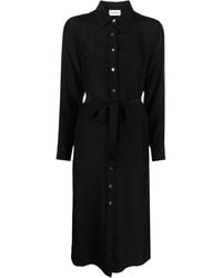 P.A.R.O.S.H. - Belted Silk Shirt Dress - Lyst