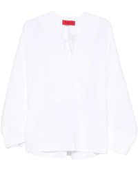 Thelatest - Dana Blouse Met V-Hals - Lyst