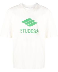 Etudes Studio - T-Shirt aus Bio-Baumwolle mit Print - Lyst