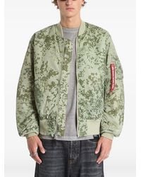 Alpha Industries - Veste Bomber Réversible Ma-1 À Imprimé Camouflage - Lyst