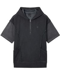 Musium Div. - Half-Zip Hooded T-Shirt - Lyst