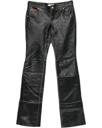 Martine Rose - Panelled Leather Trousers - Lyst