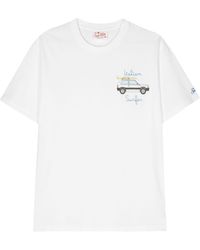 Mc2 Saint Barth - X Fiat T-shirt Met Print - Lyst