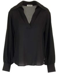 Al Duca d'Aosta - V-Neck Long-Sleeve Top - Lyst