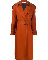 Marni Trenchcoat Met Ceintuur - Oranje