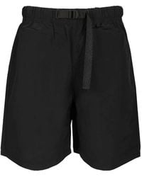 Maison Kitsuné - Short Ceinturé À Logo Imprimé - Lyst