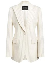 Dondup - Erotica Pinstripe-Print Jacket - Lyst