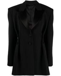 Givenchy - Pleated Single-breasted Wool Blazer - Lyst