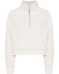 lululemon - Neutral Scuba Half-zip Fleece Sweatshirt - Women's - Polyester/recycled Polyester/cotton - M - Lyst