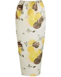 BERNADETTE - Floral-Print Midi Skirt - Lyst
