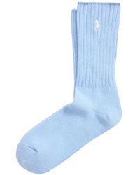 Polo Ralph Lauren - Polo Pony-Embroidered Ribbed Socks - Lyst