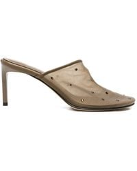 Dear Frances - Sade Pantoletten Mit Kristallen - Lyst