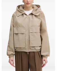ARMANI EXCHANGE - Hooded Zip-Up Jacket - Lyst
