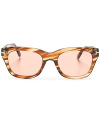 Tom Ford - Tortoiseshell Square-Frame Sunglasses - Lyst