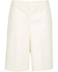 Fabiana Filippi - ミッドライズ レザーショートパンツ - Lyst
