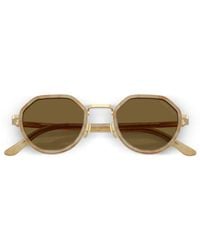 Giorgio Armani - Geometric-Frame Sunglasses - Lyst