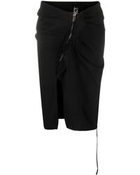 Rick Owens - Pencil Skirt With Zip Detail - Lyst