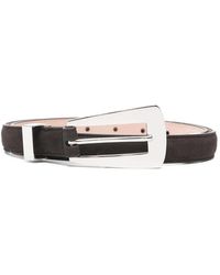 KHAITE - Small Lucca Suede Belt - Lyst